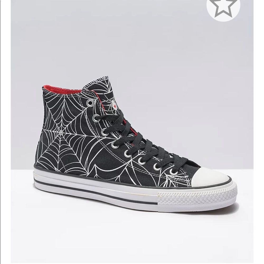Spider 🕷 converse high tops size 8.5 mens 10.5 womens